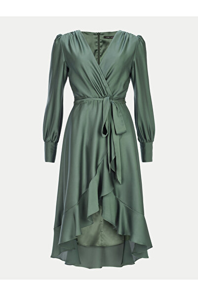 Swing Γυναικείο Φόρεμα Κοκτέιλ 5AE29200 Πράσινο