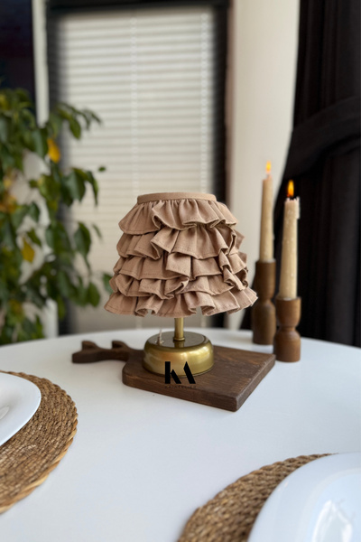 KaiAtelier Sienna Fırfırlı Kablosuz Masa Lambası