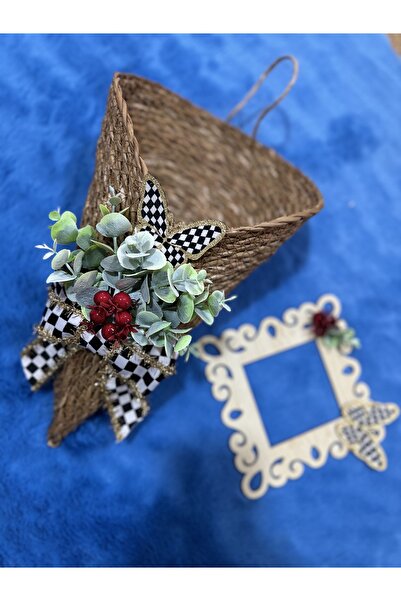 Marrone Set de două ornamente pentru cadru de priză pentru ușă