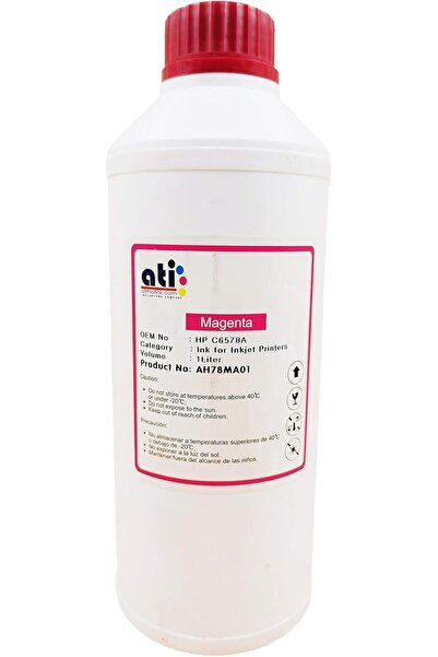 ATI زجاجة حبر إعادة تعبئة الطابعة - 1 لتر، اللون: أرجواني