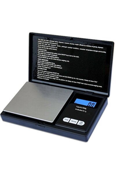 OEM Cântar pentru bijuterii negru, 500 g x 0,1 g, funcție de tară