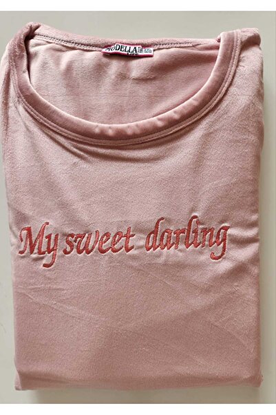 Modella Life Velvet Battal Size Mother Pajama Set 224
