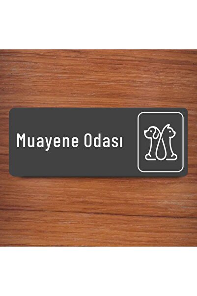 zafrakreklam Ofis Oda Kapı İsimliği Yönlendirme Tabelası 26X10cm ( MUAYENE OD...