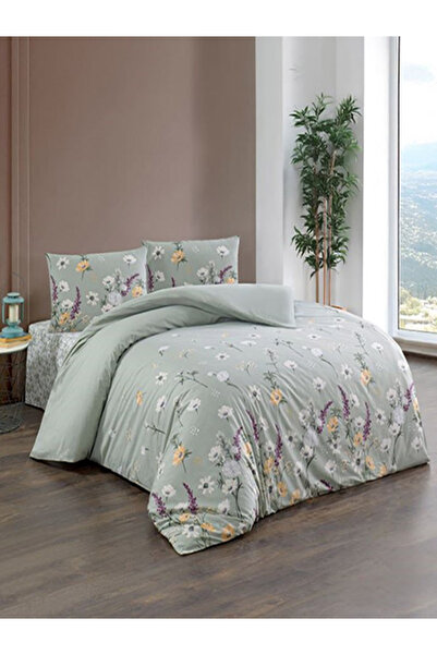 Bikaya Home Комплект спално бельо Crystal Ranforce за двойно легло | 100% пам...