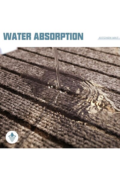 Hope Kitchen Mat for Floor, Anti-Slip Kitchen Rug, Washable Kitchen Floor Mat Runner Carpets (2