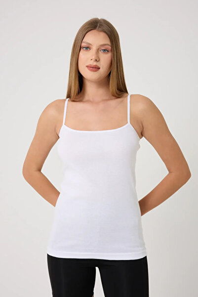 Bluezoni Women's 3-Piece Economical Pack Cotton Basic String Strap Tank Top