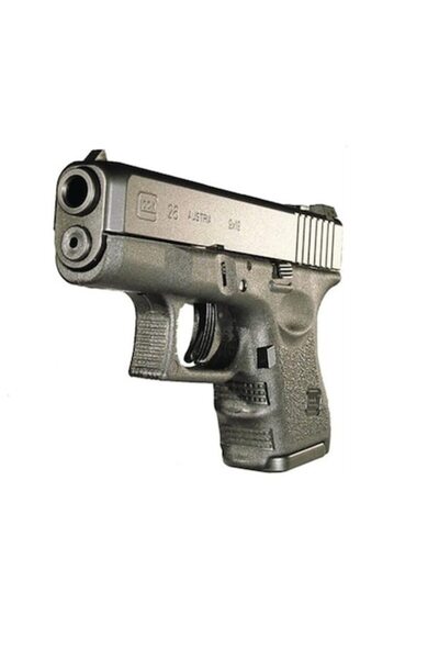 OEM Pistol Lighter Glock, Matte Black, Metal - ABS with Stand, Windproof, Refillable