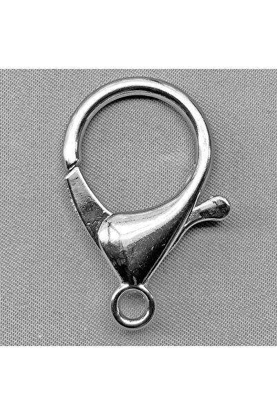 yiğit aksesuar 5 Adet Gümüş Renk Metal 508(3.3 cm) Papağan Kilit-kapama takı ve çanta malzemeleri