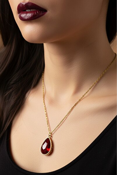 zarifje قلادة من الفولاذ باللون الذهبي