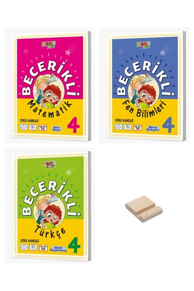 Fenomen Yayıncılık 4. Sınıf Becerikli Matematik Fen ve Türkçe Soru Bankası 3l...