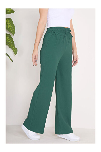 LC Waikiki Beli Lastikli Pantolon Zümrüt - 27074