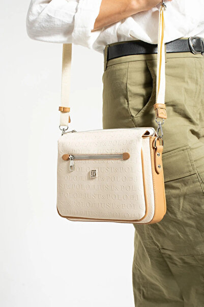 JP POLO Γυναικεία αυθεντική τσάντα ώμου Just Polo με στάμπα