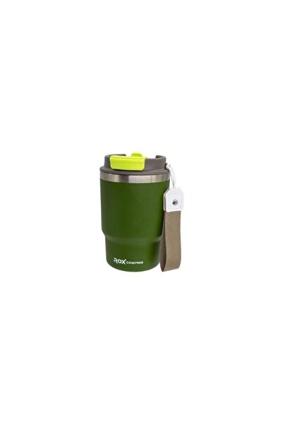 Rox Camping Coffee Thermos with Straw 0.45 Lt - Green