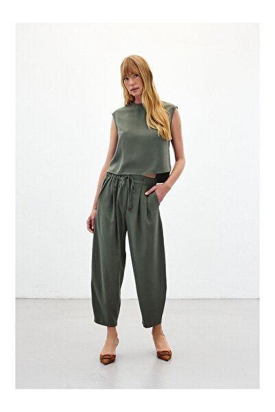 LC Waikiki Şalvar Kesim Pantolon - Haki