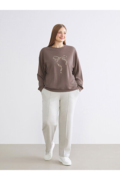 LC Waikiki Gri Beli Lastikli Kadın Eşofman Altı