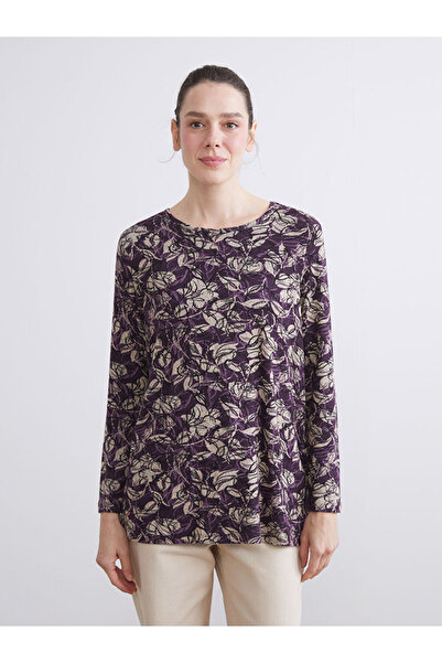 LC Waikiki Crew Neck Patterned Blouse