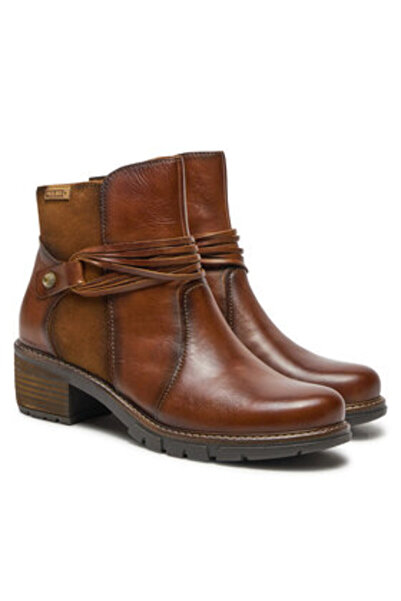 PIKOLINOS γυναικεία μποτάκια μέχρι τον αστράγαλο W1T-8906C2 καφέ