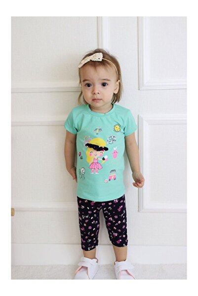 LC Waikiki قميص بناتي قصير الأكمام مع نقشة مطبوعة للصيف، ملابس أساسية للأطفال...