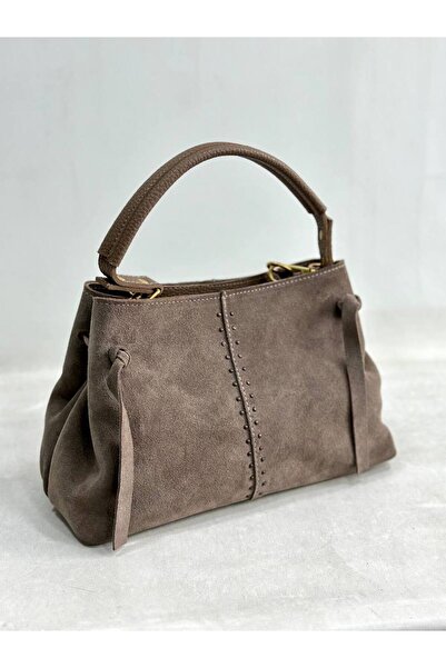 çkn sedat çakan çanta & fular & aksesuar حقيبة كتف نسائية من جلد الغزال الأصلي