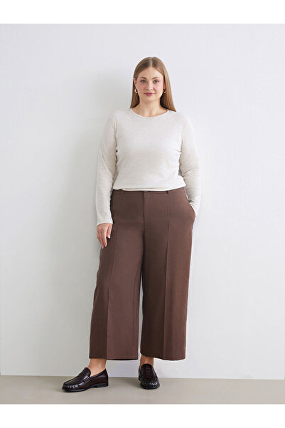 LC Waikiki Esvab • Modern & Distinctive Modal Blend Women's Pleated Pants