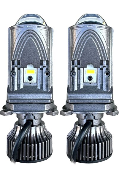 FORTİCO H4 Mercekli Led Far Ampulü 50WGÜÇ 22.000 Lümen H4 MERCEKLİ GRANT ŞİMŞEK ETKİLİ UFUK ÇİZGİLİ