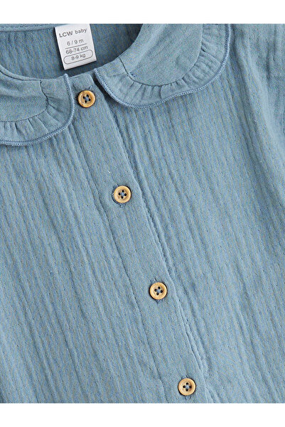 LC Waikiki Sparkling Choices from Shining Store | Peter Pan collar Baby Girl Shirt and Pants 2-Pack