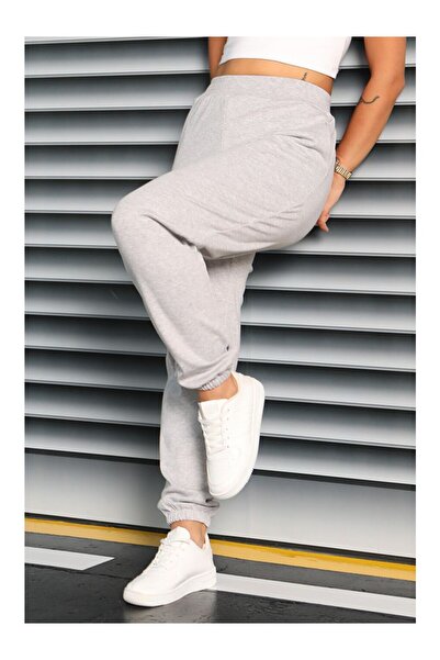 LC Waikiki Cepli Paça Lastikli İki İplik Eşofman Altı Gri - 27675