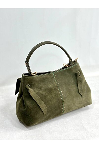 çkn sedat çakan çanta & fular & aksesuar حقيبة كتف نسائية من جلد الغزال الأصلي