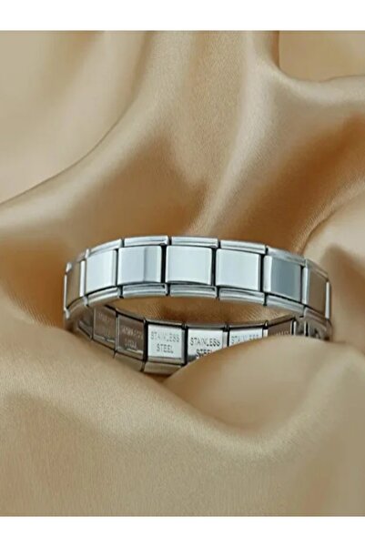 glanssieraad سوار إيطالي من الفولاذ المقاوم للصدأ - أنيق، متين، 3 قطع من الحل...