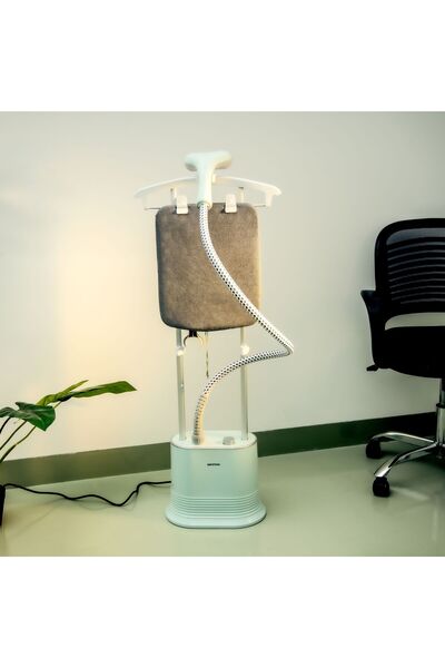 KRYPTON Garment Steamer- 1.7L Water tank | Adjustable Poles | Overheat Protection | 45s Preheat Time