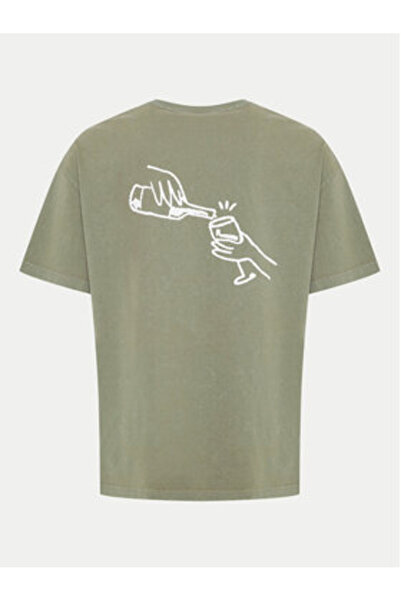 Solid Ανδρικό T-Shirt 21108240 Πράσινο