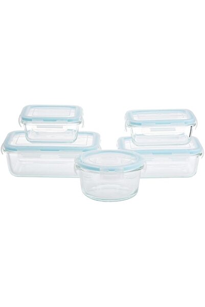 Generic Taliona TL2213374 Borosilicate Glass Boro Pro Food Container Set, Blu...