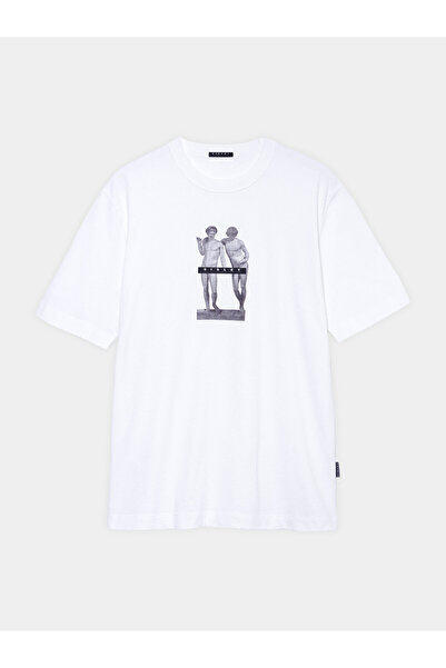 Sisley Ανδρικό T-Shirt 3I1XS103I Λευκό