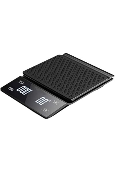 Generic ميزان قهوة سانتو مع مؤقت 3 كجم/0.1 جم عالي الدقة لسكب قهوة الإسبريسو بالتنقيط مع إضاءة خلفية LE