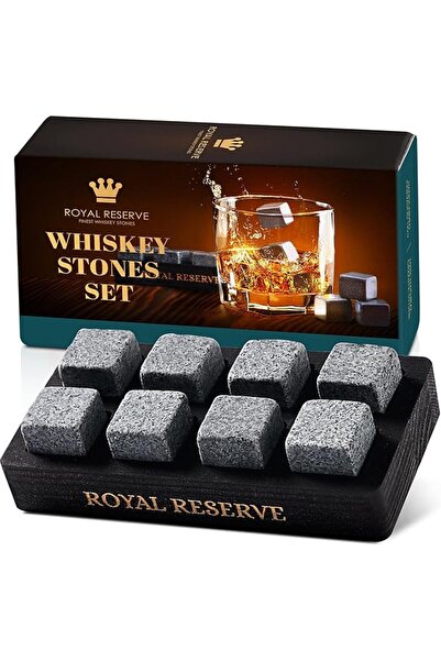Generic هدايا الويسكي للرجال - مجموعة أحجار الويسكي مع أحجار تبريد قابلة لإعا...