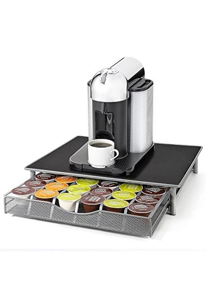 Generic Coffee Pod Drawer, 36 Pcs Coffee Capsule Holder Space-Saving Coffee Pods Kitchen Organizer Coffee Dr