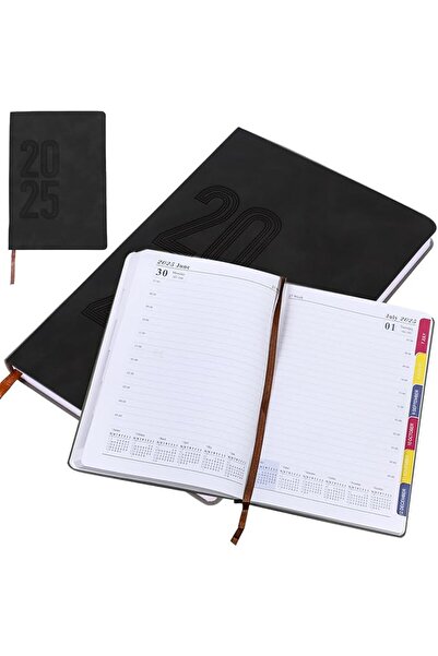 Generic 2025 A5 Daily Journal Notebook - Calendar Diary Book for 365 Days Plan Appointment Book Schedule Bus