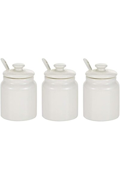 Generic Symphony Condiment Pot Set - 9 Pieces,White