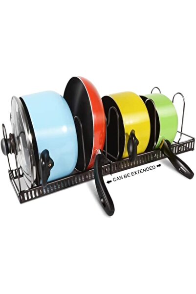 Generic منظم رفوف الأواني القابل للتمدد من WinCheer، حامل أغطية الأواني القاب...