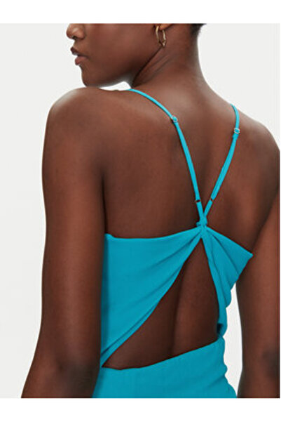 Simona Corsellini Γυναικείο καλοκαιρινό φόρεμα πράσινο SIMONA CORSELLINI-P25C...