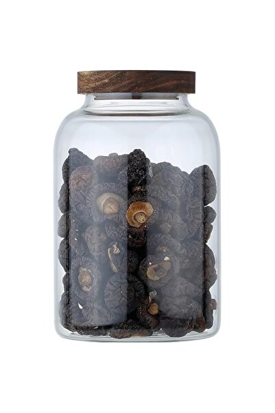 Generic Neoflam Borosilicate Round Glass Jar With Airtight Lid, See Through Glass Canisteri (2000ML Round)