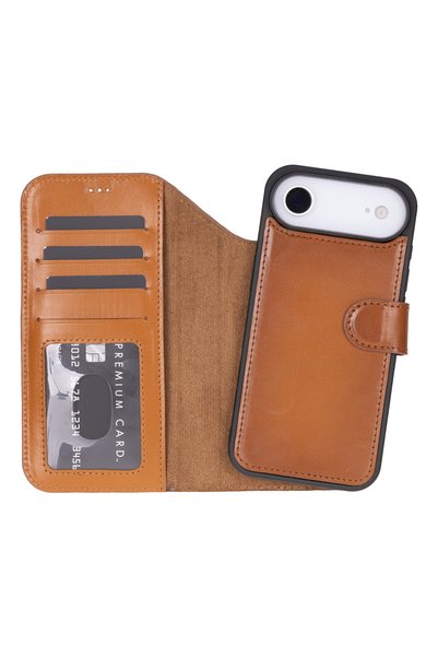 Lev Leather iPhone 17 Air Genuine Leather Card Holder Case – Rfid Protection,...