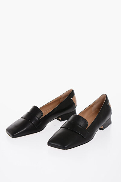 Maison Margiela Leather Loafers With Cut-Out Details