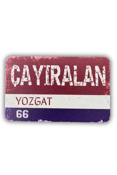 Woobizo YOZGAT ÇAYIRALAN Retro Tasarım Ahşap Buzdolabı Magneti –Hediyelik mag...