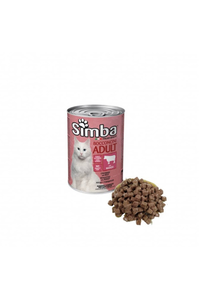 Simba Simba Cat Fresh Beef Chunks in Gravy 415g