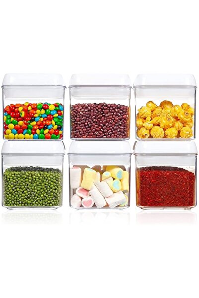 Generic GGEROU Airtight Food Storage Containers Set with Lock Lids,Set of 6,Pantry Organization Plastic Stor