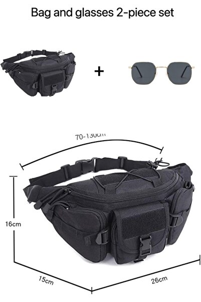 Hope حقيبة حزام تكتيكية خارجية للرجال، حقيبة حزام الورك المقاومة للماء للمشي ...