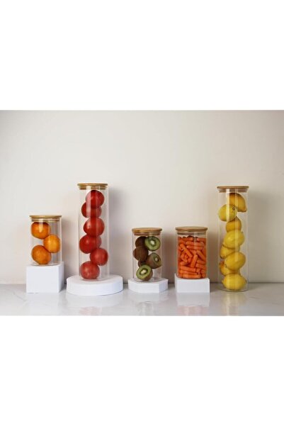 Generic homey finds " - Glass Food Storage Canisters with Lids - Set of 5,800-2x1000-2x2000, BPA-Free High B