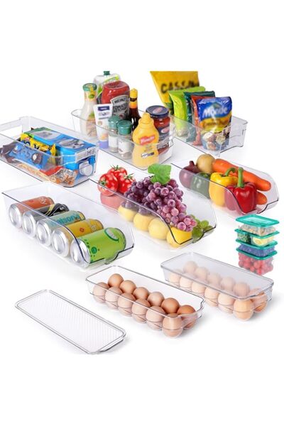 Generic Masthome Fridge Organizer, Fridge Organizers and Storage, 13 Pack Fri...