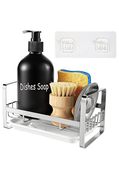 Generic حامل إسفنجي من JZS لمنظم حوض المطبخ ورفوف الأطباق، حامل حوض مطبخ من ا...